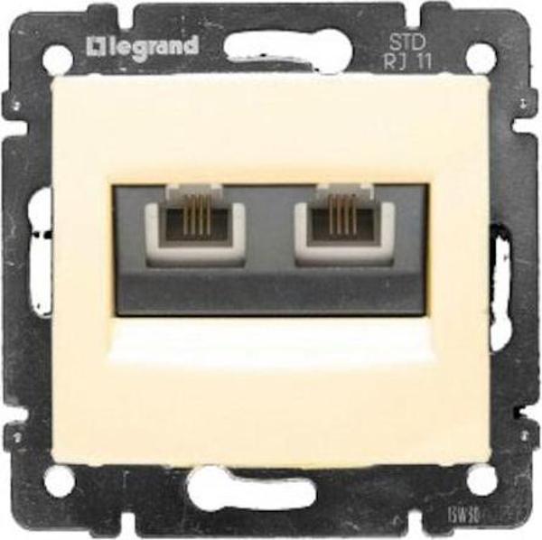 Valena Krem 2*4 Telefon Prizi (Çercevesizdir) - Image 1