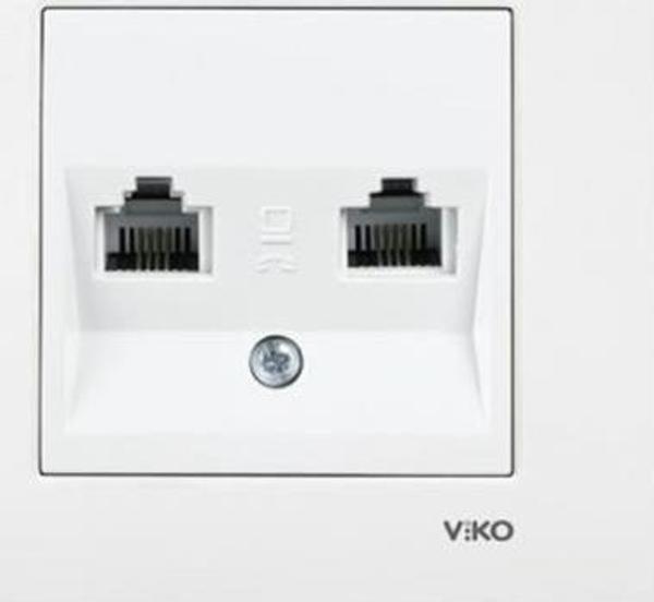 VİKO KARRE 2*4 TELEFON PRİZİ - Image 1