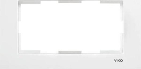 Viko Karre Beyaz 2 Li Topraklı Priz Çerçevesi - Image 1