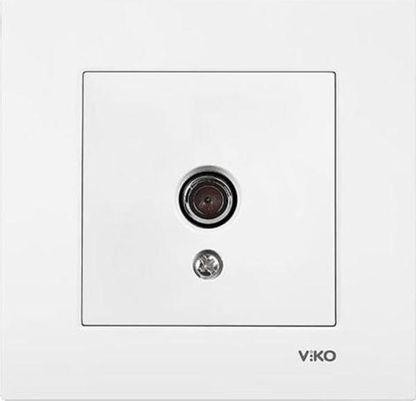 Viko Karre TV Priz Sonlu Beyaz - Image 1