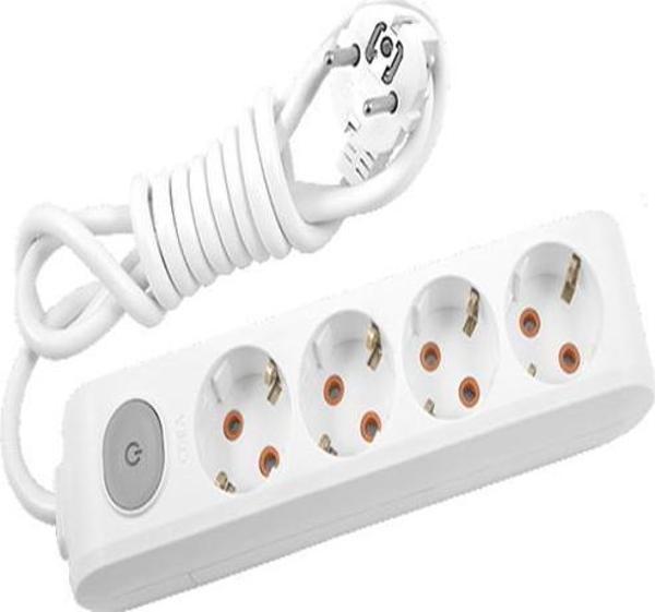 Viko Multi-Let 4'lü Anahtarlı Top. Kablolu Ç.K Grup Priz 5 MT - Image 1