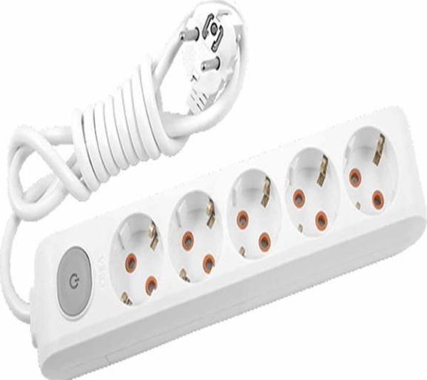 Viko Multi-Let 5 Li Anahtarlı Çocuk Korumalı Grup Priz 5 Mt - Image 1