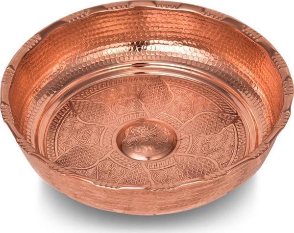 Cobper Premium Collection Davy Bakır Hamam Tası 20cm Bakır - Image 1
