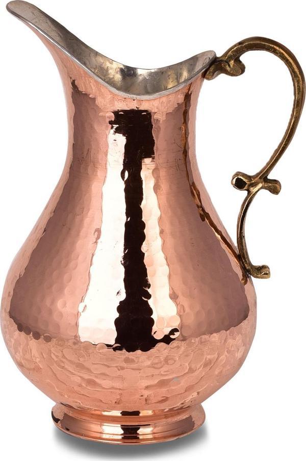 Cobper Premium Collection Roma El Dövmesi Bakır Sürahi 2000ml - Image 1