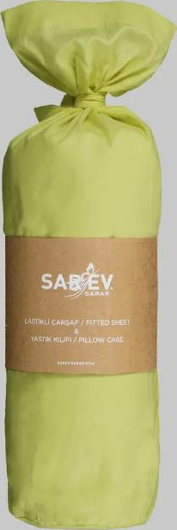 Sarev Fitted Ranforce Çift Kişilik Hardal Çarşaf Seti - Image 1
