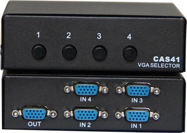 Vcom DD174 4-1 Port Manuel 350MHz Metal Vga Switch - Image 1