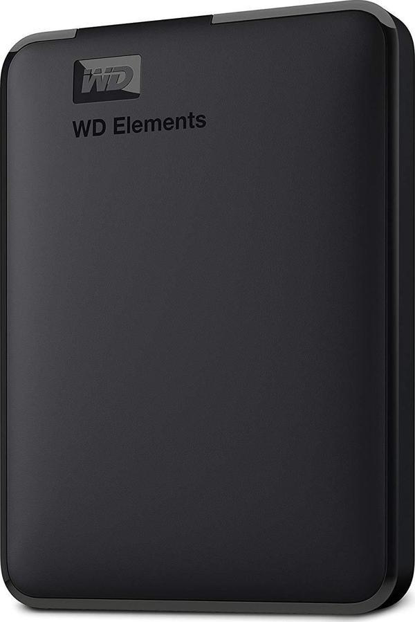 Western Digital WD 5TB Elements Portable External Hard Drive, USB 3.0 - WDBU6Y0050BBK-WESN Harici Harddisk - Image 1