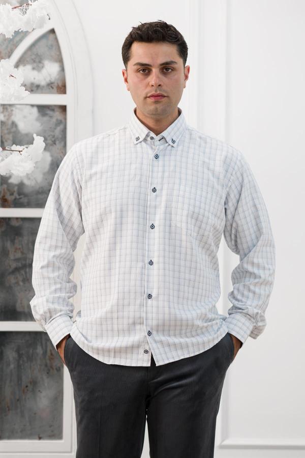 Advante Geniş Kesim Cepli Kareli Mevsimlik Kumaş Erkek Gömlek - Image 1