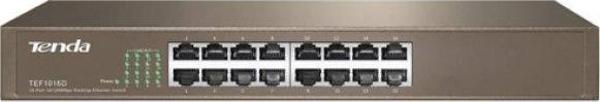 Tenda TEF1016D 16 Port 10-100 Mbps Switch Çelik Kasa Rack Mount - Image 1