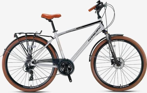 Kron CX 300 - 28" City Bike - Man - 18' - 24 Vites - H.DISC - Mat Gri-Siyah/Kahverengi - Image 1