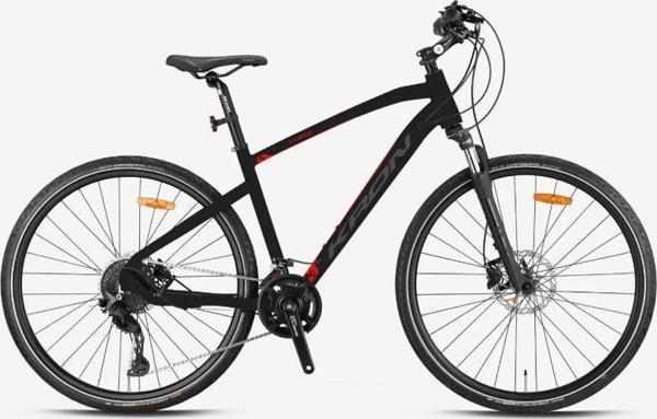 Kron TX 500 - 28'' CITY - 18' - 20 Vites - H.DISC - Mat Siyah Füme-Kırmızı - Image 1