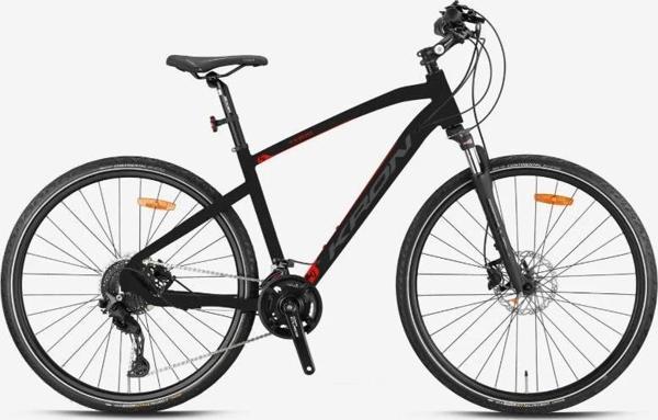 Kron TX 500 - 28'' CITY - 20' - 20 Vites - H.DISC - Mat Siyah - Füme-Kırmızı - Image 1