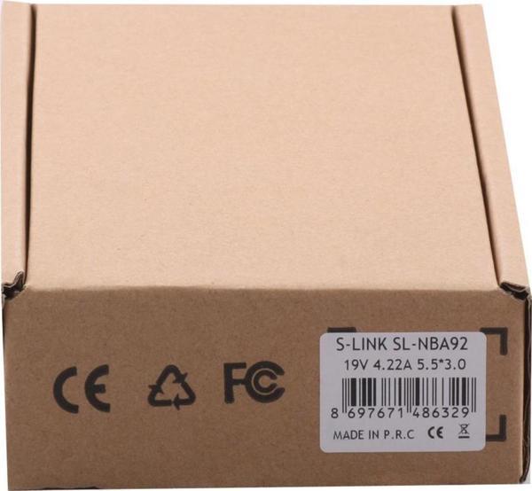 S-link SL-NBA92 90w 19v 4.22a 5.5-2.5 Notebook Adaptörü - Image 1