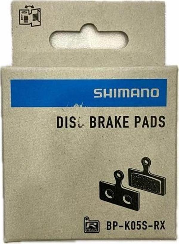 Shimano DİSC BRAKE PAD SET RESİN K05S INCL SPRİNG/SPLİT PİN 1 PAİR - Image 1