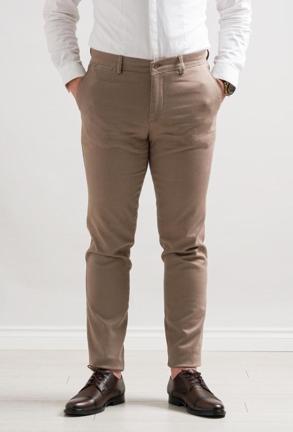 Notra Klasik Kesim Kışlık Kumaş Gabardin Boru Paça Erkek Pantolon  - Image 1