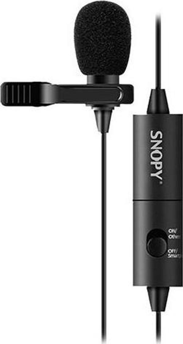 Snopy SN-100M Siyah Akıllı Telefon Ve Youtuber Yaka Mikrofonu - Image 1
