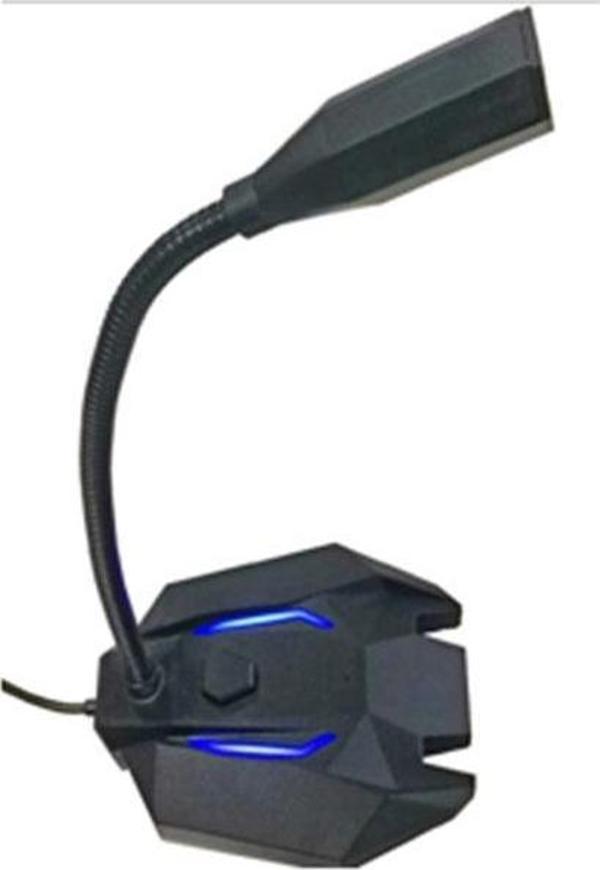 Snopy SN-110M Siyah Led Işıklı Usb Gaming Oyuncu Masaüstü Mikrofon - Image 1