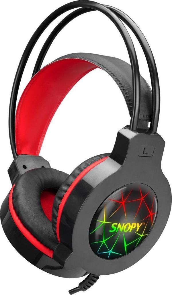 Snopy SN-GX7 CRAZY Siyah Ledli Mikrofonlu Oyuncu Kulaklığı - Image 1