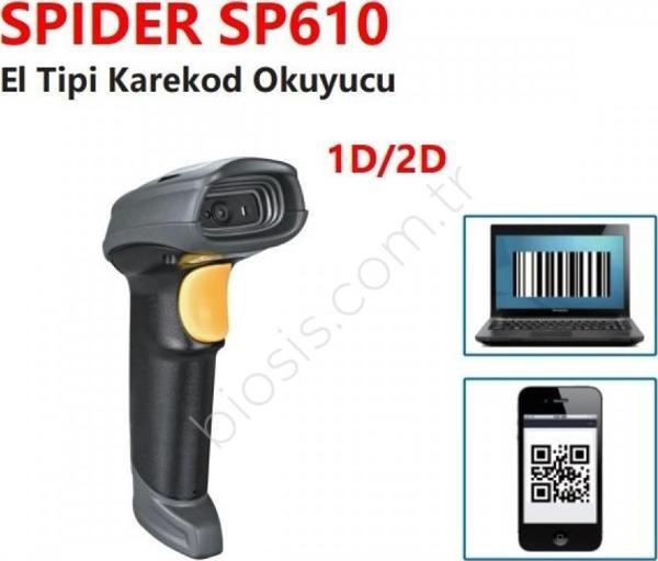 SPIDER SP610 2D USB El Tipi Karekod Barkod Okuyucu - Image 1