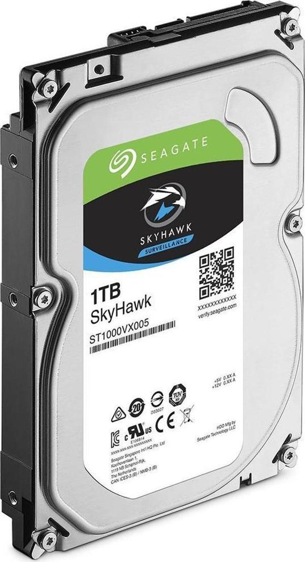 Seagate Skyhawk 3.5" 1TB Sata 3.0 64MB 180Mb/s 5900Rpm 64HD Kamera 180TB/Yil Isyükü 7/24 Güvenlik Diski ST1000VX005 - Image 1