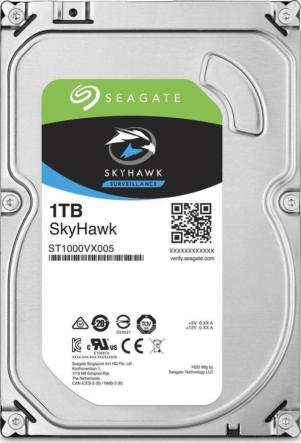 Seagate 1Tb Skyhawk 3,5" 64Mb 5900Rpm St1000Vx005 Harddisk (İthalat) - Image 1