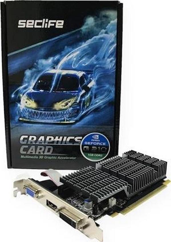 Seclife Geforce GT610 2GB DDR3 64Bit DVI HDMI VGA LP Ekran Kartı - Image 1