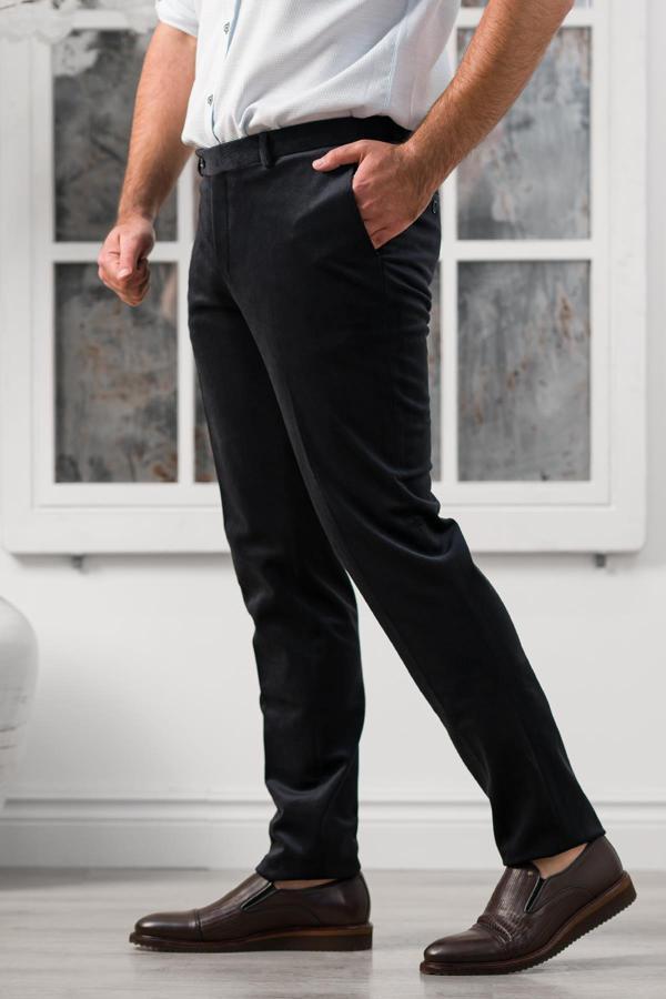 Apartro Regular Fit İnce Fitilli Boru Paça Yan Cep Kalın Kumaş Kadife Pantolon - Image 1