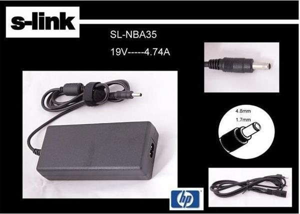 S-link SL-NBA35 19v 4.74a 4.8-1.7 Bullet Notebook Adaptörü - Image 1