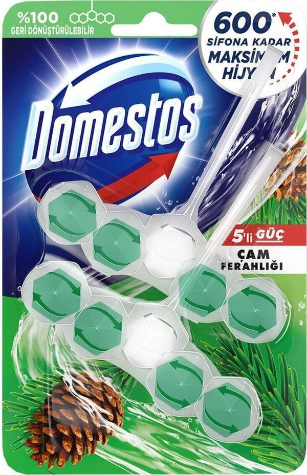 DOMESTOS WC BLOCK 5GC İKİLİ ÇAM 100 GR 1 ADET  - Image 1
