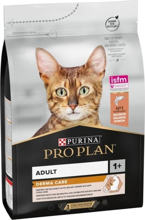 PROPLAN DERMA PLUS SOMONLU KEDİ 3 KG 1 ADET  - Image 1
