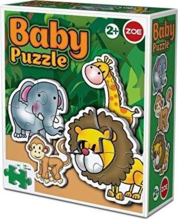 3 Yaş Üzeri Çocuklar Için Başlangıç Seviyesi Eğitici Lisanslı Orman Hayvanları Temalı 4'lü Puzzle - Image 1