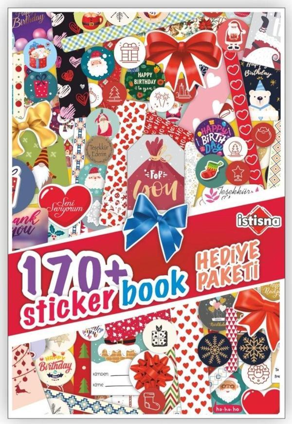170 Adet 17 Farklı Sayfa Kutlama Etiket Serisi Sticker Book Etiket Kitabı Sticker Defteri Etiket - Image 1