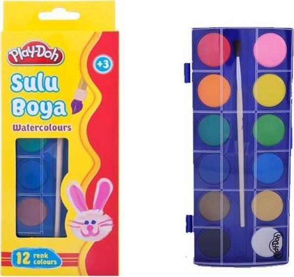 Play-Doh Sulu Boya 23 Mm Küçük Boy 12 Renk Play-Su002 - Image 1