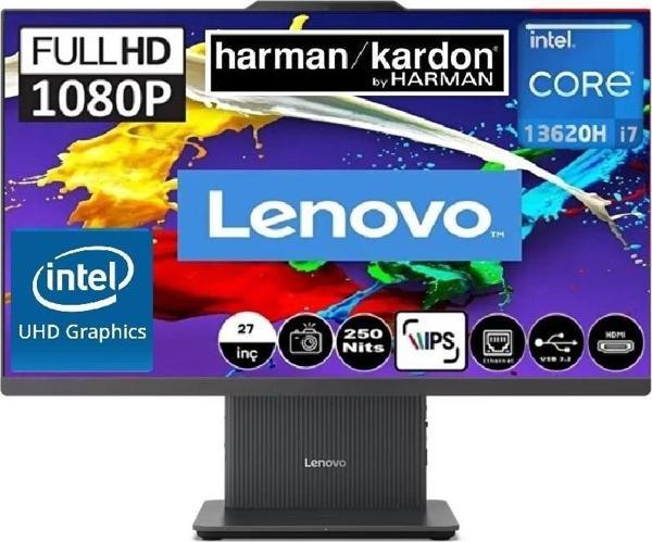 Ideacentre 27IRH9 Intel Core I7-13620H 64GB 1tb SSD UHD Graphics 27 Fhd IPS W11P F0HM00EXTR AIO Bilgisayar SnerTech - Image 1