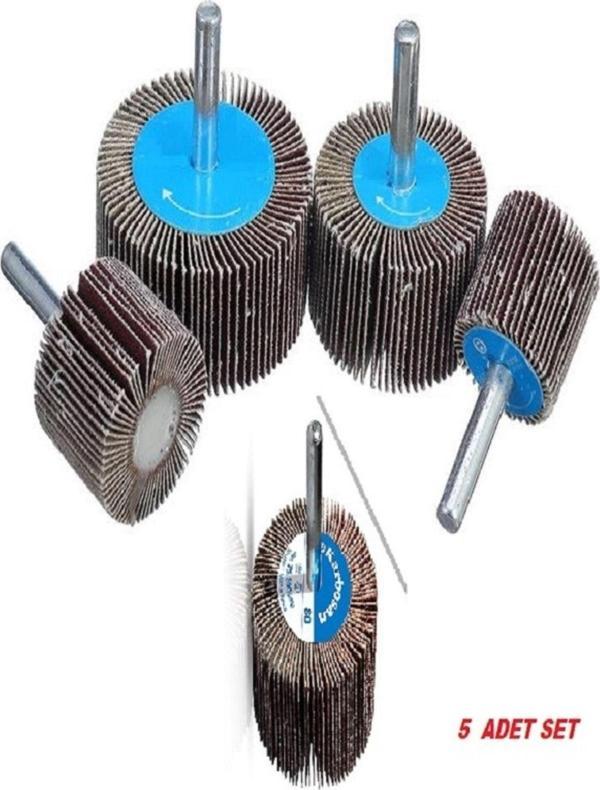 Karbosan Saplı Mop Zımparalar Seti 5 Adet Karışık - Image 1