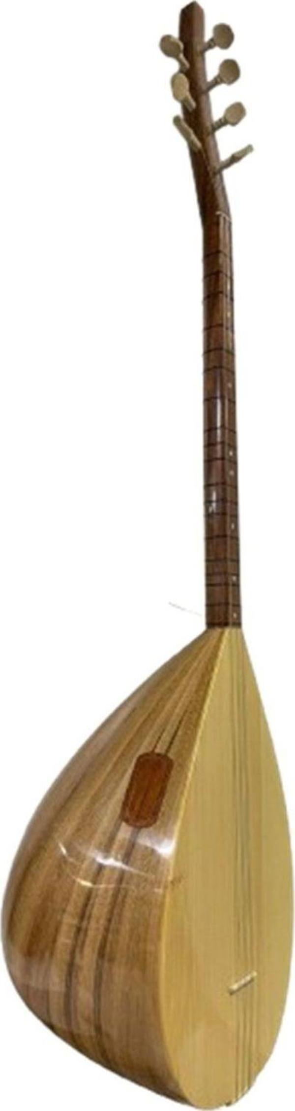 Bade Müzik Amerikan Cevizi Ağacı Noktalı Klavye Kısa Sap Bağlama Profesyonel Çift Kafes - Image 1