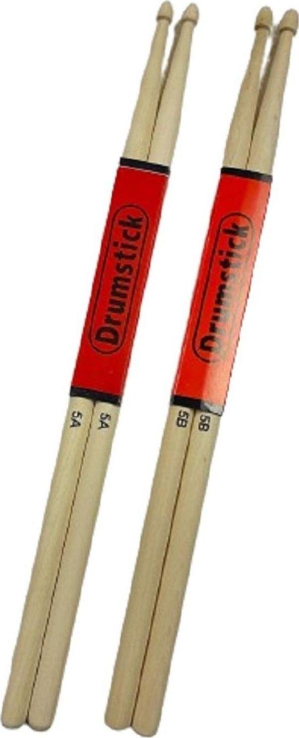 Bade Müzik Baget Bir Çift 5A - Bir Çift 5B Profesyonel Sağlam Üst Kalite (Bateri Çubuğu) - Image 1