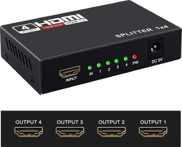 Nova HDMI 1-4 Splitter 1 Giriş 4 Çıkış - Image 1
