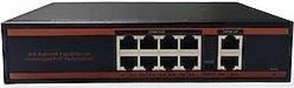 Nova ND1P802LG 8 Port Poe+ 10-100 Mbps 2 Port 10-100-1000 Mbps Uplink Switch 150W - Image 1