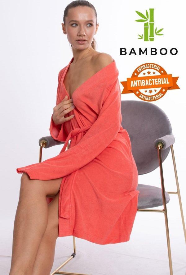 Dotamess Bamboo Lüks Nakışlı Kimono Sabahlık - Image 1