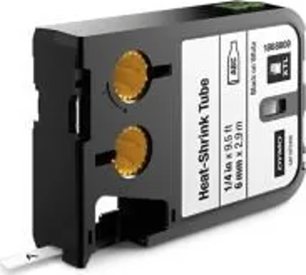DYMO 1868809 XTL Isıyla Küçülen Etiketi,6 mm x 2.7 m Byz/Syh - Image 1