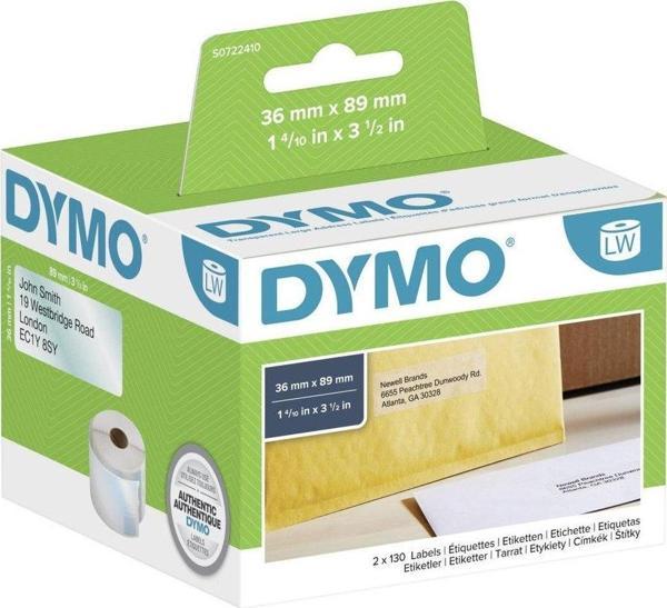 DYMO 36X89 LW Şeffaf Geniş Adres Etiketi (99013) - Image 1