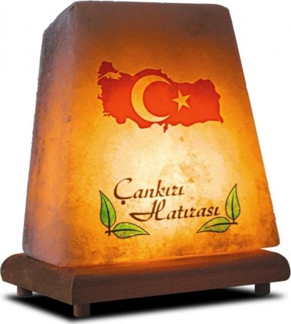 YAREN TUZ LAMBA Harita Şeklinde Türk Bayrağı Tuz Lambası - Image 1