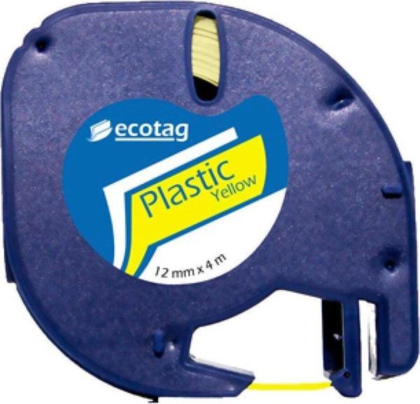 Dymo Muadil Plastik Sarı Etiket 10 Adet 12 mm x 4 m şerit etiket - Image 1