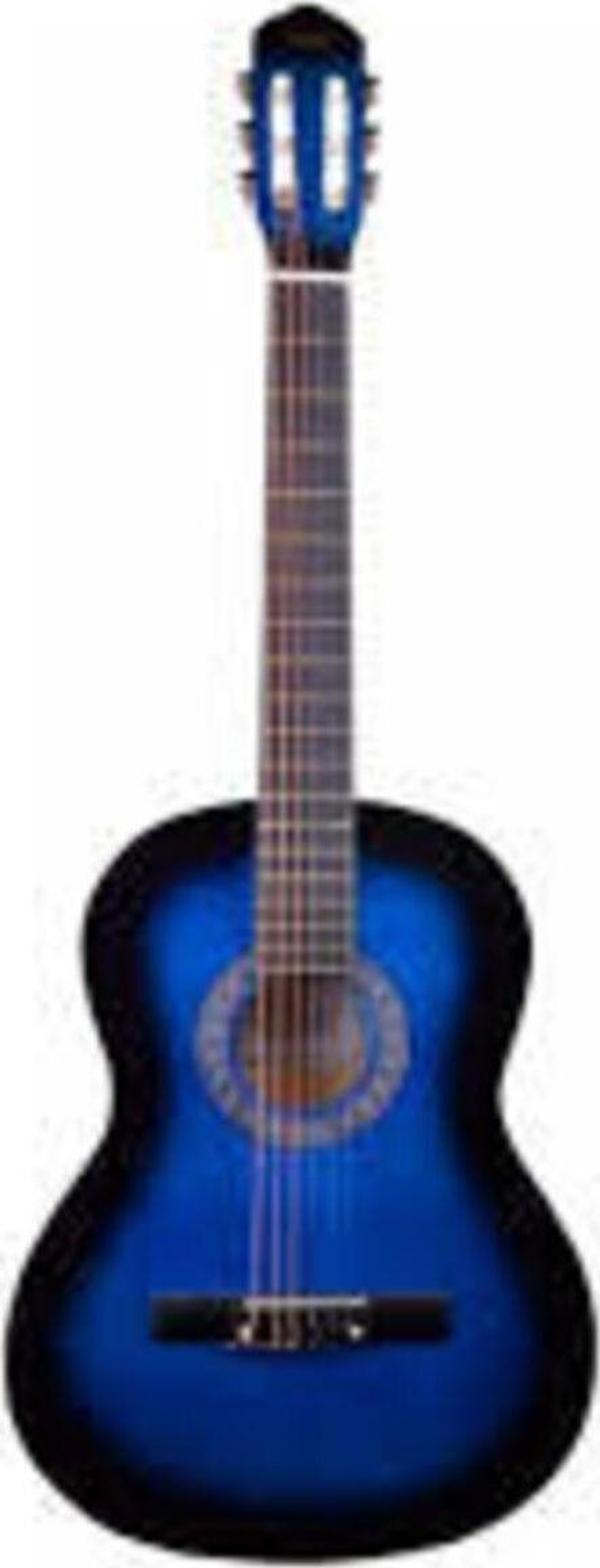 Bade Müzik Mavi Klasik Gitar Tam Boy Kılıflı Pena Dahil - Image 1
