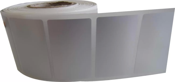 1000'li Sarım Tekli Silver Mat Barkod Etiketi 40 x 80 - Image 1