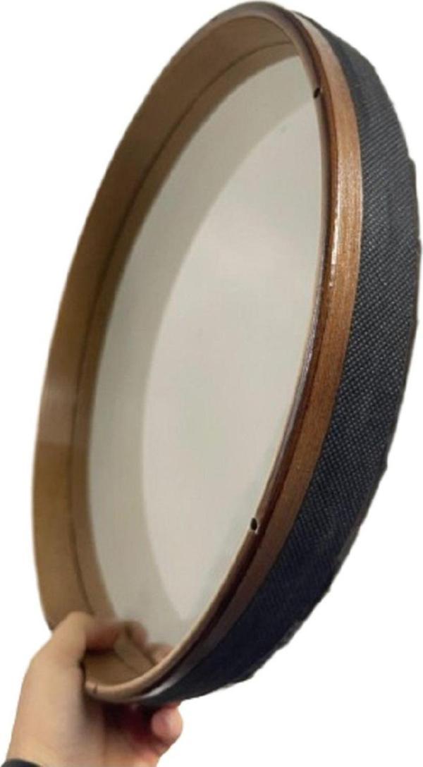 Bade Müzik Plastik Cam Derili Akortlu Bendir 45 Cm Koyu Film - Image 1