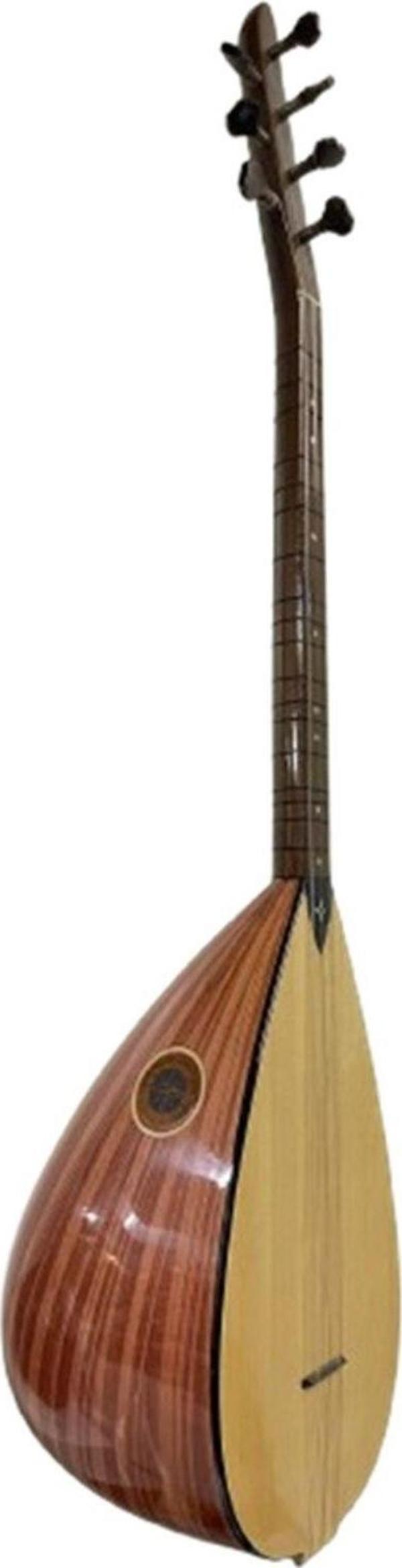 Bade Müzik Yapay Pelesenk Ağacı Klavyeli Mihraplı Kısa Sap Bağlama Profesyonel Üst Kalite - Image 1