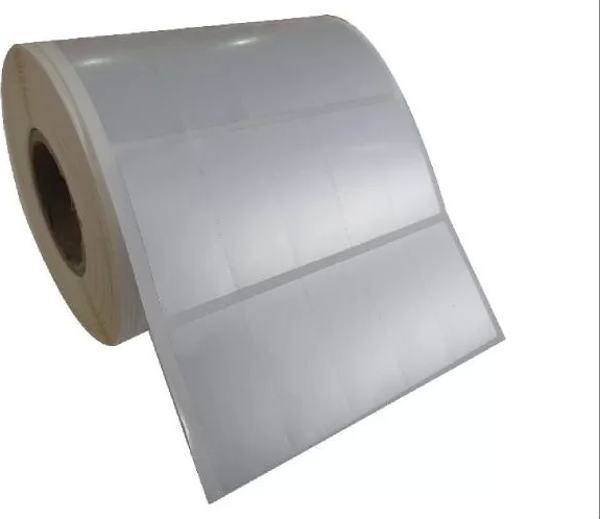 SİLVER MAT BARKOD ETİKETİ 40X20 5 Lİ 5000 LİK SARIM - Image 1