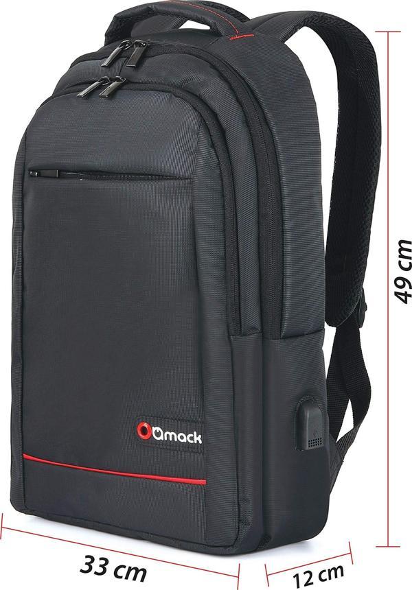Mack MCC-006 15.6" Office USB Girişli Notebook Sırt Çantası - Image 1